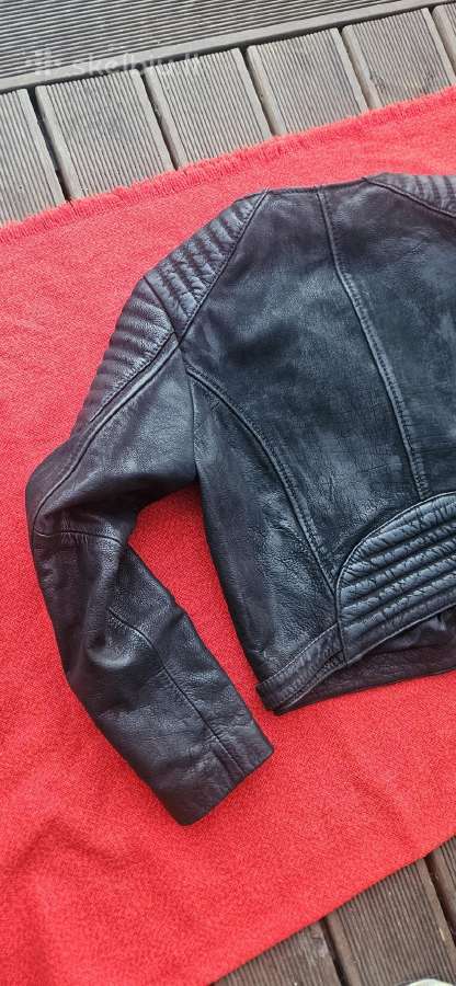 Biker/moto stiliaus odinė striukė - nuotraukos Nr. 12