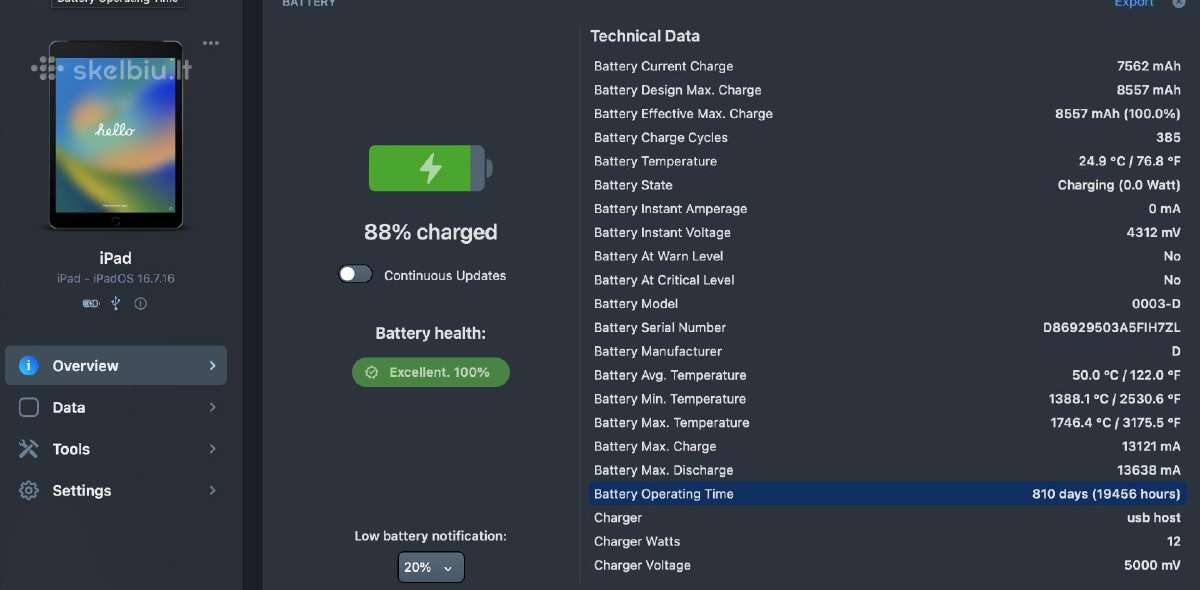 iPad 5 th gen WiFi+lte - nuotraukos Nr. 2