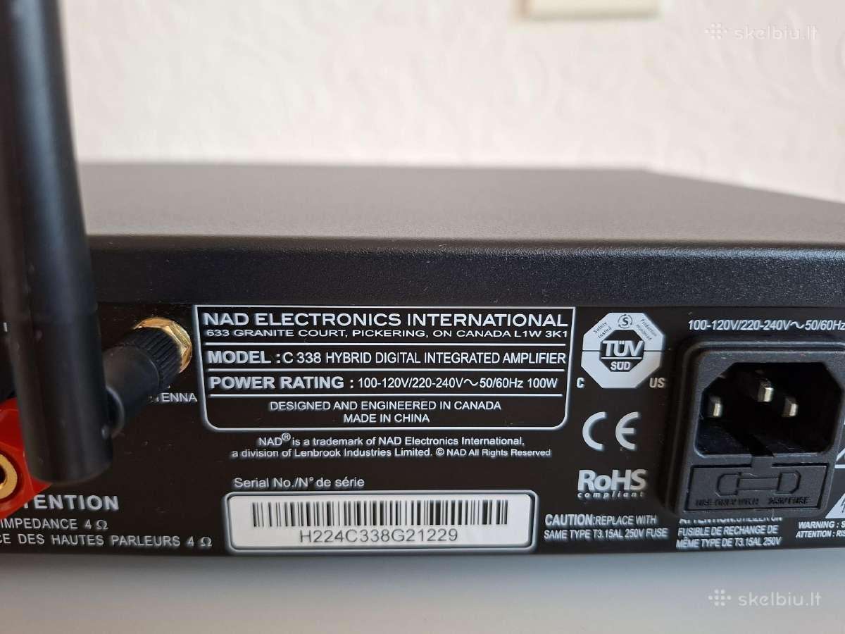 Nad C338 stereo stiprintuvas su tinklo grotuvu - nuotraukos Nr. 6