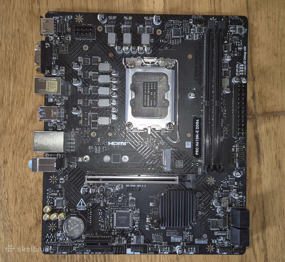 Msi Pro H610m-e Ddr4 - nuotraukos Nr. 2