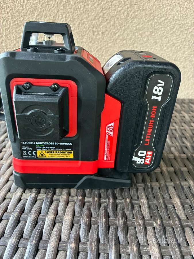 Lazeris Futech Multicross 3d18v Max Green - nuotraukos Nr. 5