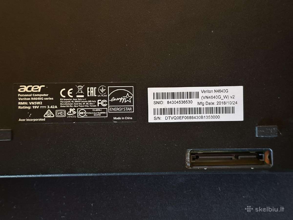 Acer veriton n4640g - nuotraukos Nr. 5
