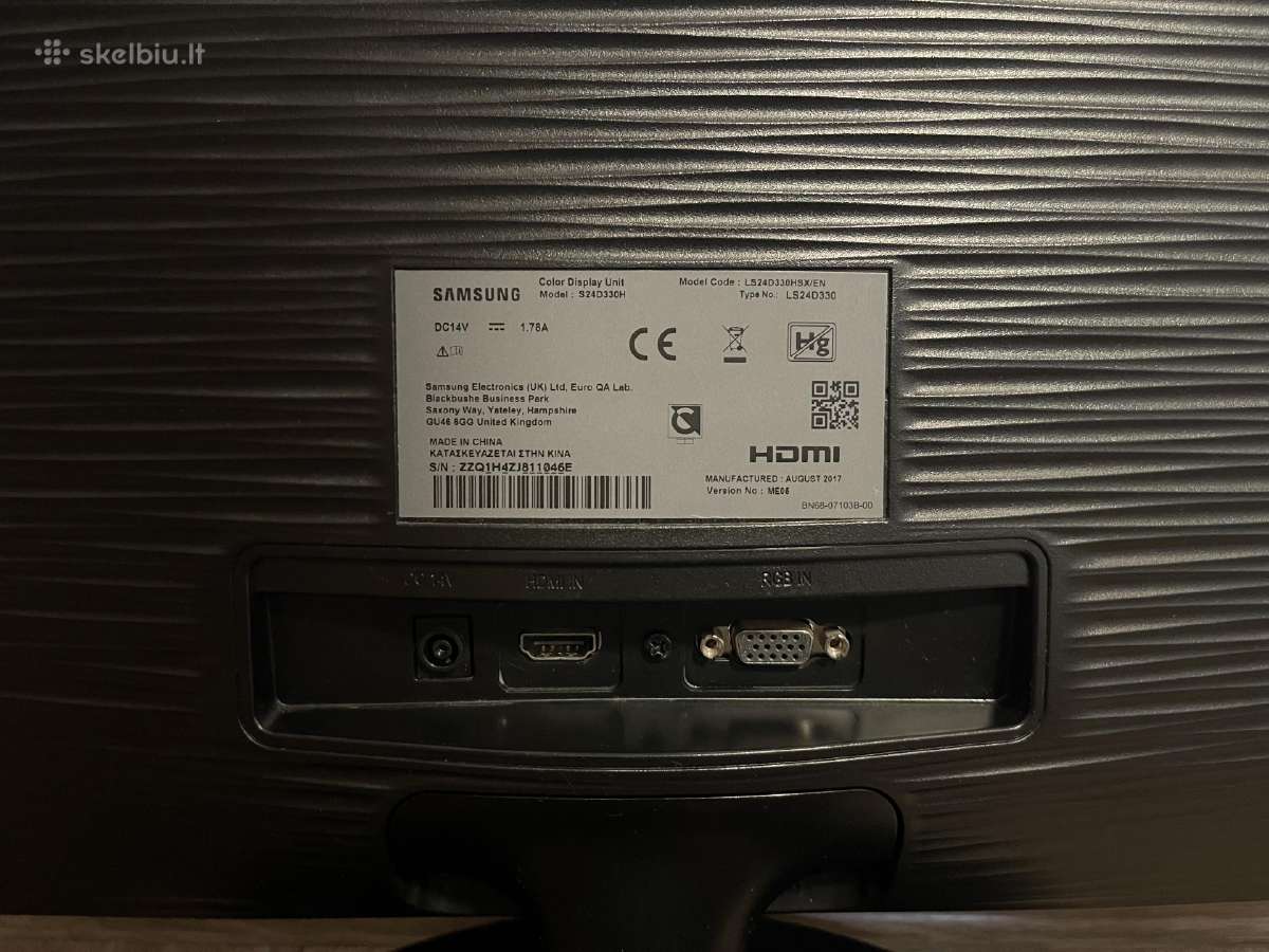 Samsung S24d330h 24 monitorius - nuotraukos Nr. 4