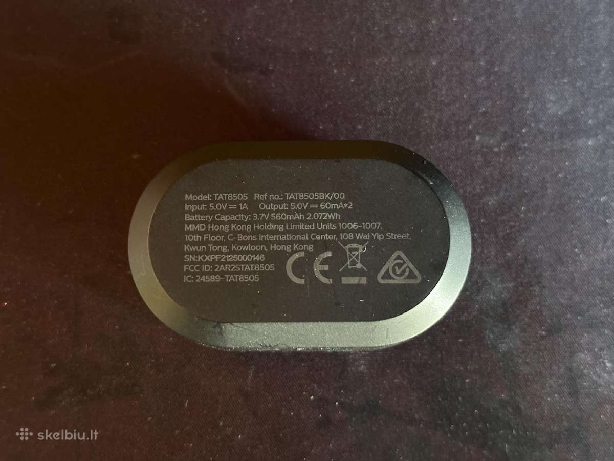 Ausines philips tat8505bk - nuotraukos Nr. 3