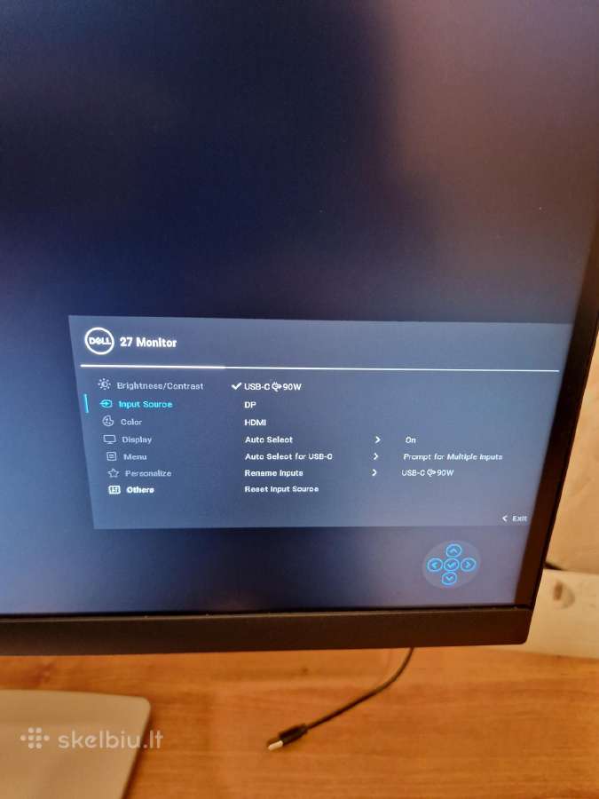 Dell P2723qe monitorius type-c lan 4k - nuotraukos Nr. 9