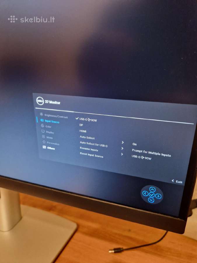 Dell P2723qe monitorius type-c lan 4k - nuotraukos Nr. 10