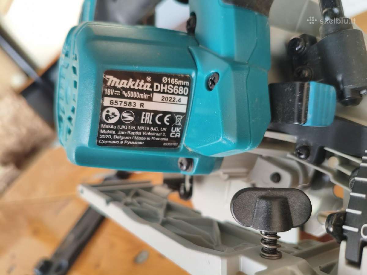 Makita 18v diskinis pjuklas su liniuote - nuotraukos Nr. 7