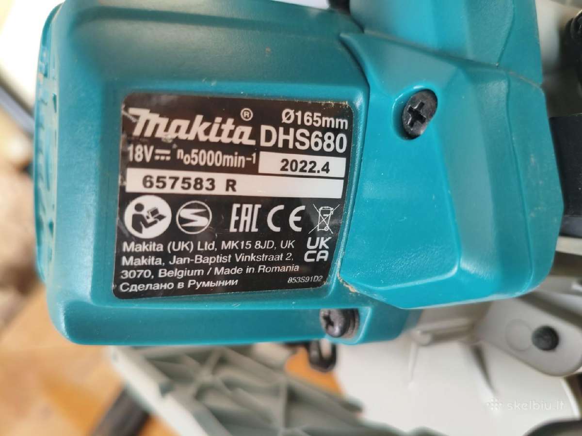 Makita 18v diskinis pjuklas su liniuote - nuotraukos Nr. 8