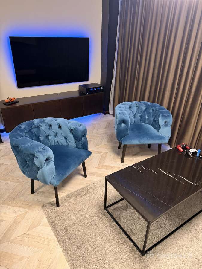 Chesterfield Sofa + 2 foteliai - nuotraukos Nr. 2