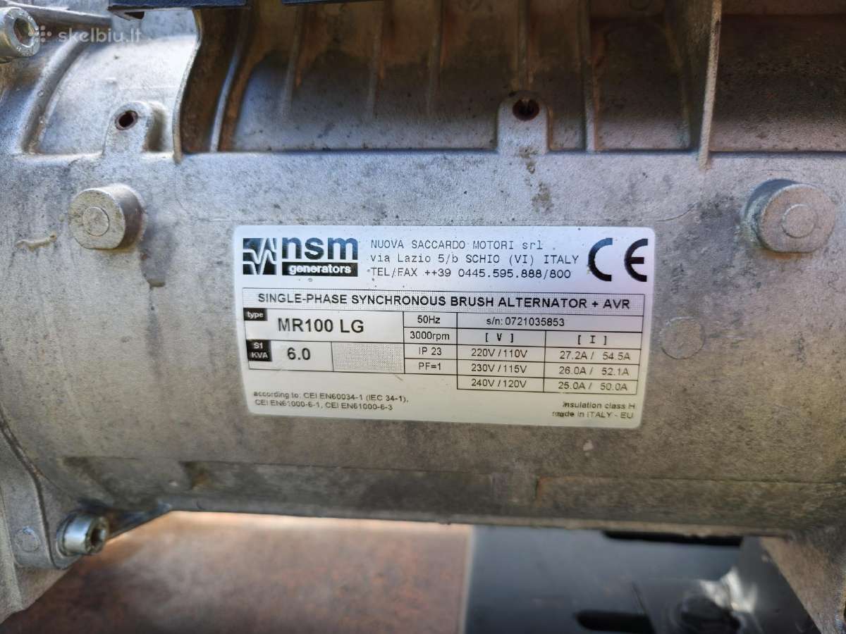 5 kw generatorius Sdmo - nuotraukos Nr. 2