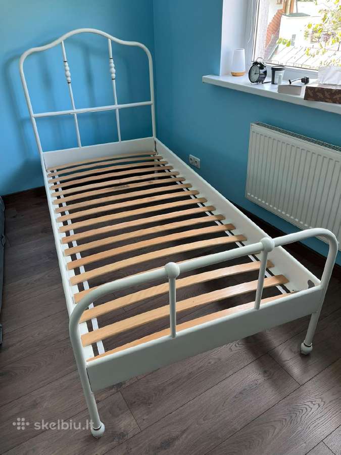 Parduodama viengulė lova su čiužiniu - nuotraukos Nr. 2