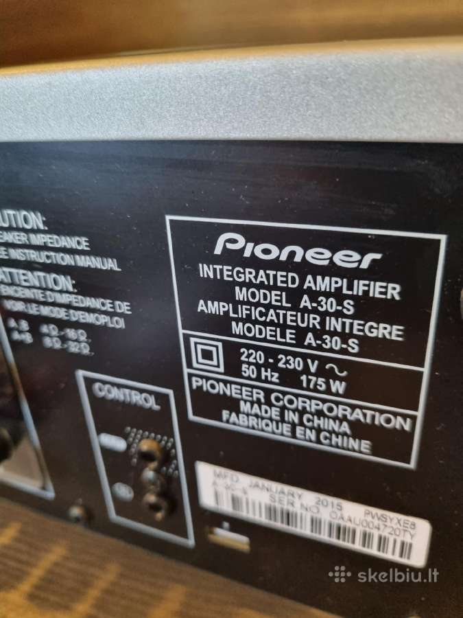 Puikus Pioneer stiprintuvas A-30s - nuotraukos Nr. 5