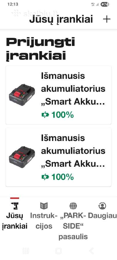 Parkside 4ah Smart-akku - nuotraukos Nr. 5