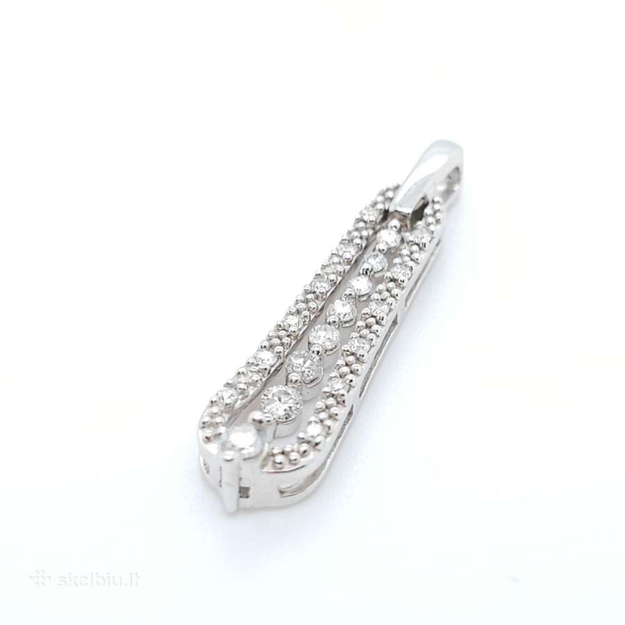 Aukso pakabukas su deimantais (0,25ct) - nuotraukos Nr. 4