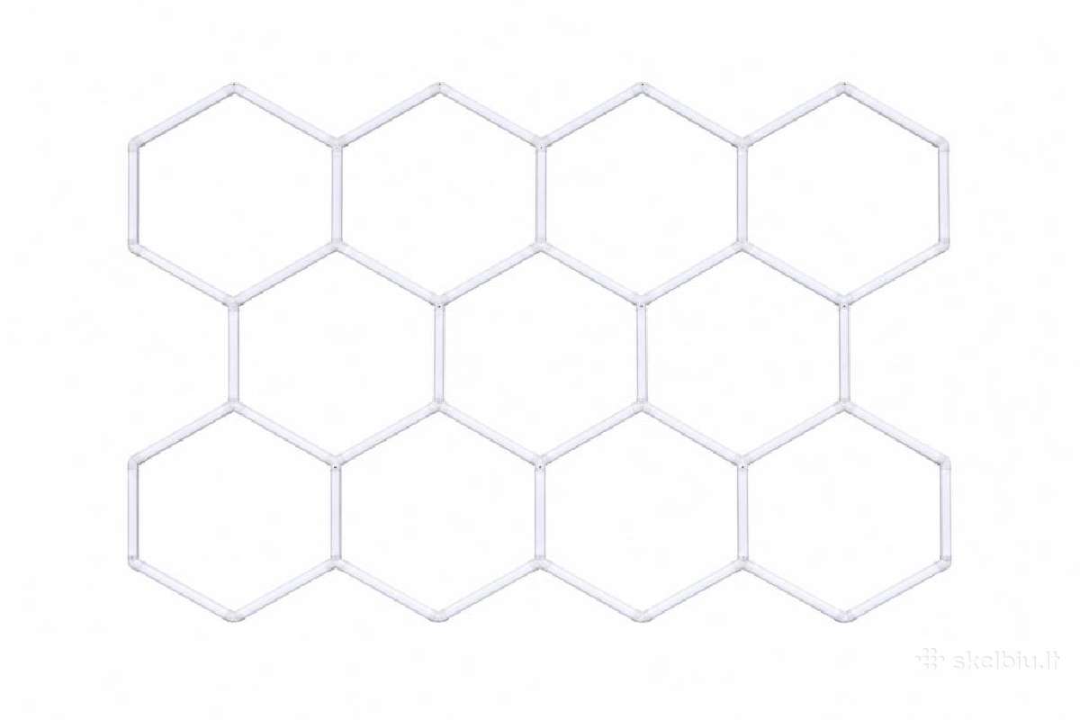 Hexagon rombo formos garažo apšvietimas 11 grid - nuotraukos Nr. 2