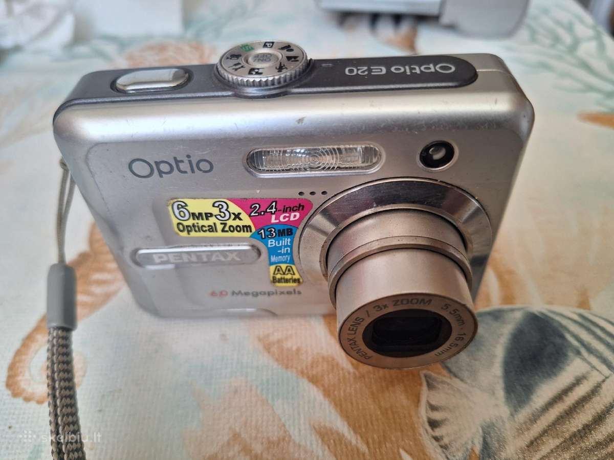 Pentax Optio E20 skaitmeninis fotoaparatas - nuotraukos Nr. 2