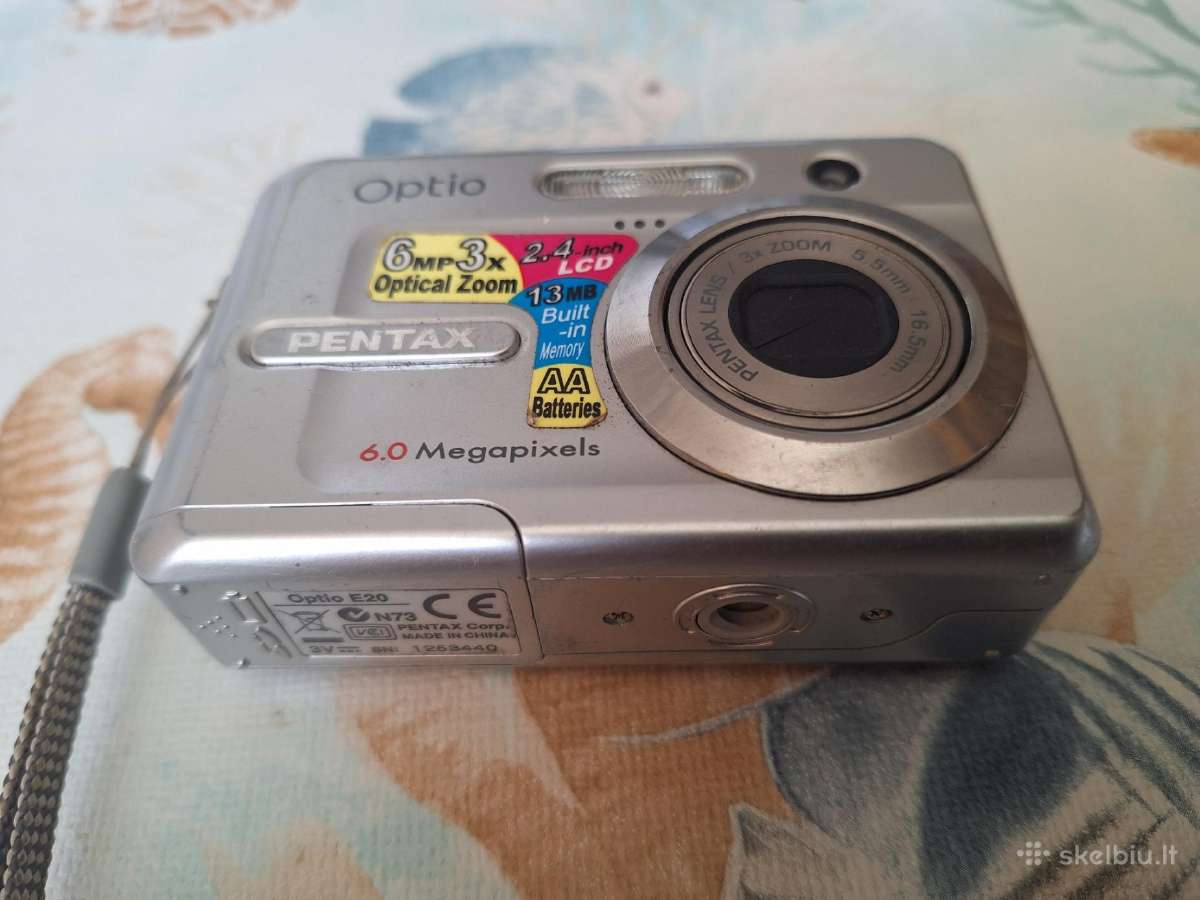 Pentax Optio E20 skaitmeninis fotoaparatas - nuotraukos Nr. 3