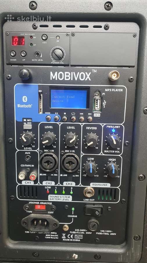 Garso kolonėlė Novox Mobivox + mikrofonas (nauja) - nuotraukos Nr. 7