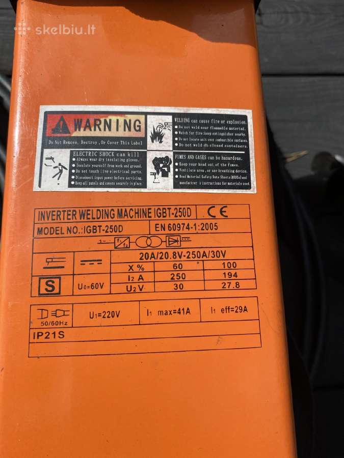 Suvirinimo inverteris Herkmann EVO 200 Master - nuotraukos Nr. 2