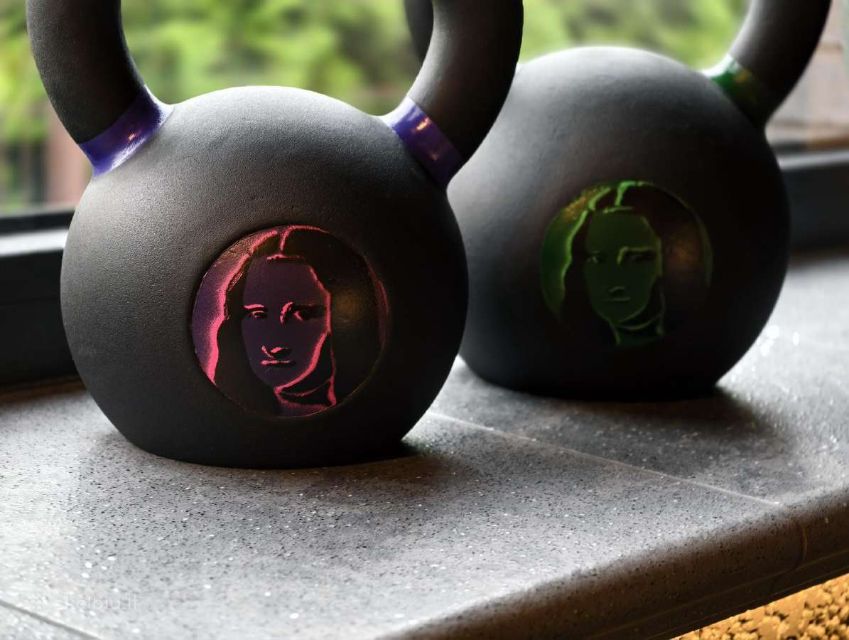 Crossfit custom Mona lisa giros 20kg + 24kg - nuotraukos Nr. 3