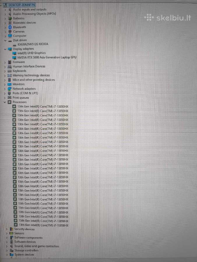 16.0 Fury G10 i7-13850hx 64 512 Rtx A5000 Ada 16gb - nuotraukos Nr. 5