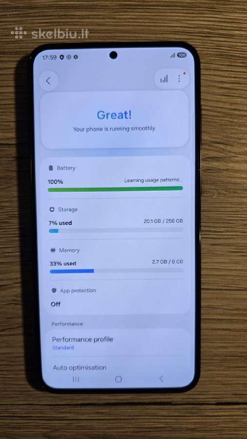 Samaung s23 plus telefonas 8/256gb - nuotraukos Nr. 3