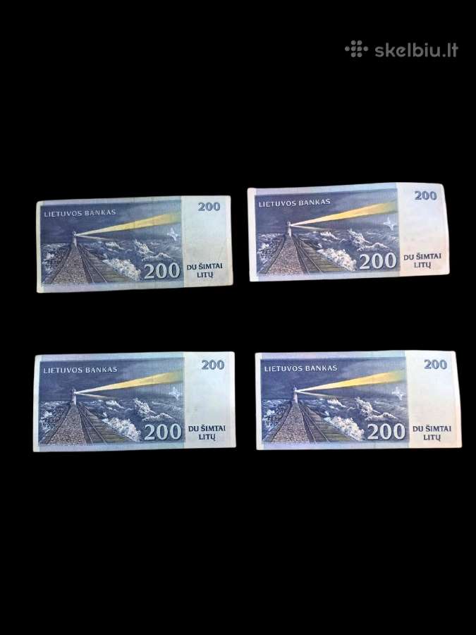 200 Litų Banknotai, 1997 m. Lietuva. - nuotraukos Nr. 2