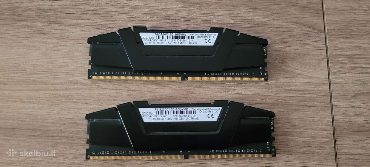 G-skill Ripjaws Ddr4 2x8gb 3200mhz - nuotraukos Nr. 2