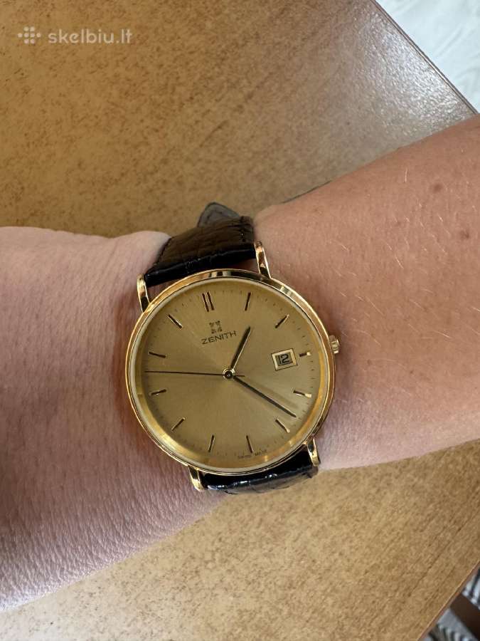 Originalus 1995 m. Zenith 18k auksinis laikrodis - nuotraukos Nr. 2