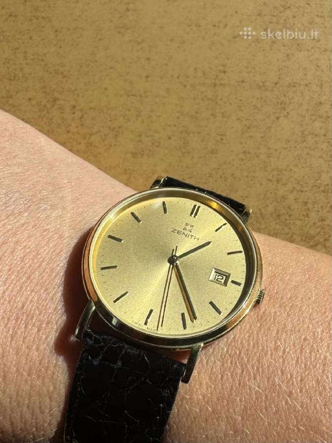 Originalus 1995 m. Zenith 18k auksinis laikrodis - nuotraukos Nr. 3