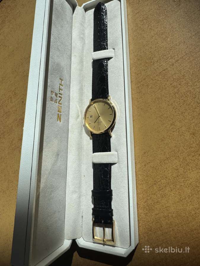 Originalus 1995 m. Zenith 18k auksinis laikrodis - nuotraukos Nr. 6