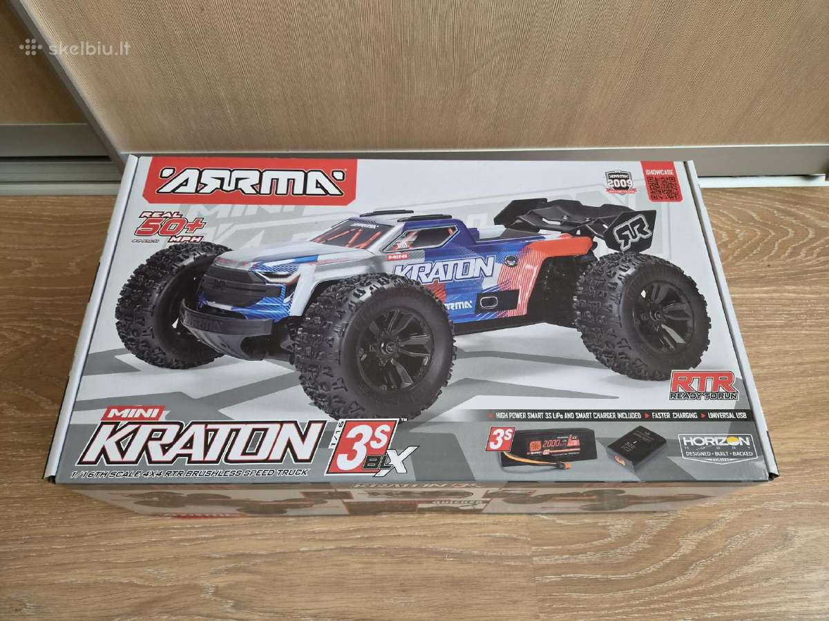 Arrma Kraton Mini 3s Blx 4x4 Rtr – naujas - nuotraukos Nr. 4
