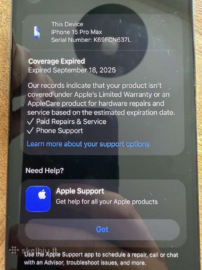 iPhone 15 pro max 256gb 89% baterija blacktitanium - nuotraukos Nr. 5