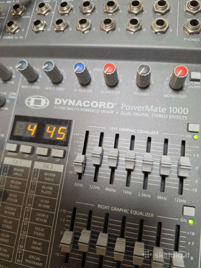 Dynacord Powermate 1000-2 (2x700w) - nuotraukos Nr. 5