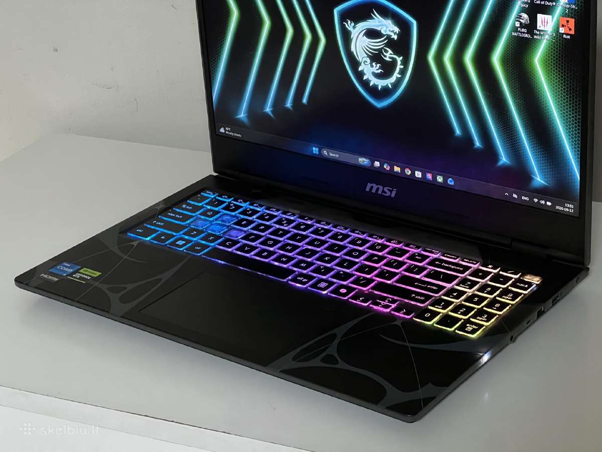 Parduodamas Msi Cyborg su Rtx 5050, I5-13k, 144hz. - nuotraukos Nr. 4