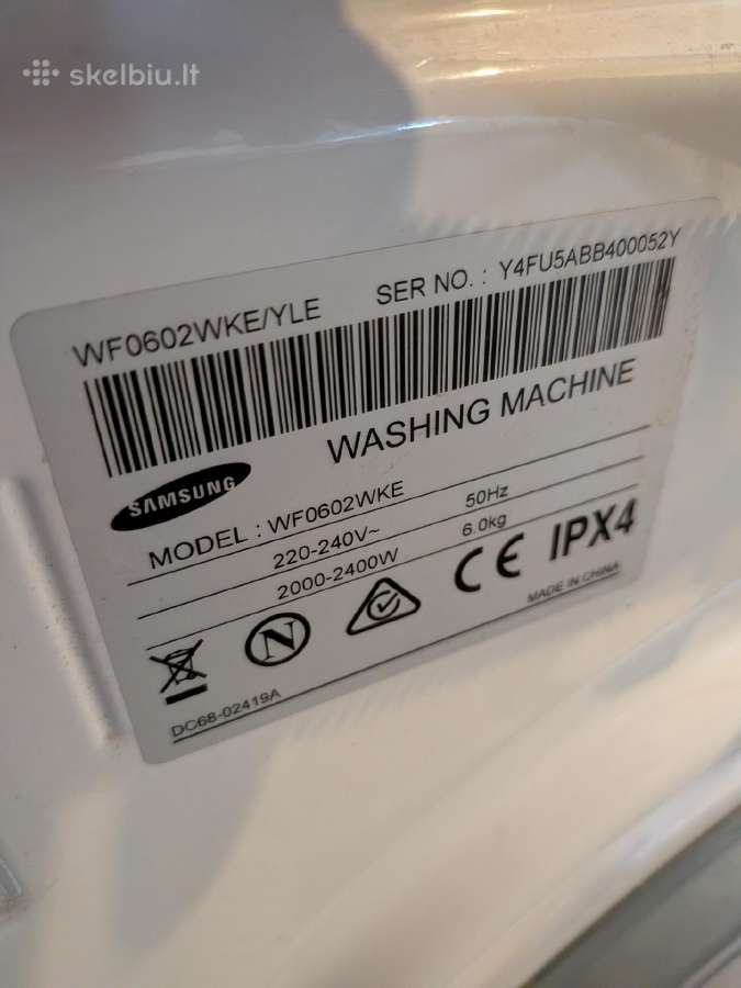 Skalbimo mašina samsung - nuotraukos Nr. 3