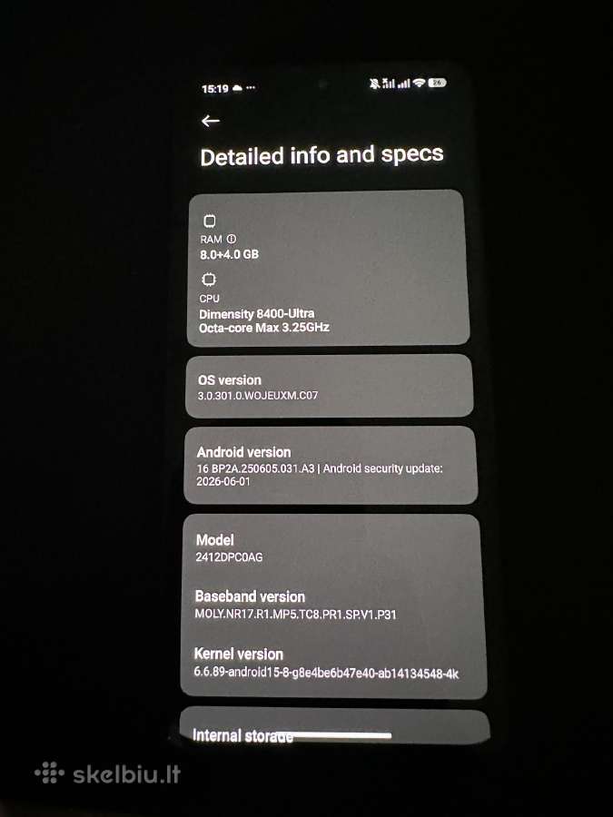 Poco x7 pro 256/8gb - nuotraukos Nr. 5