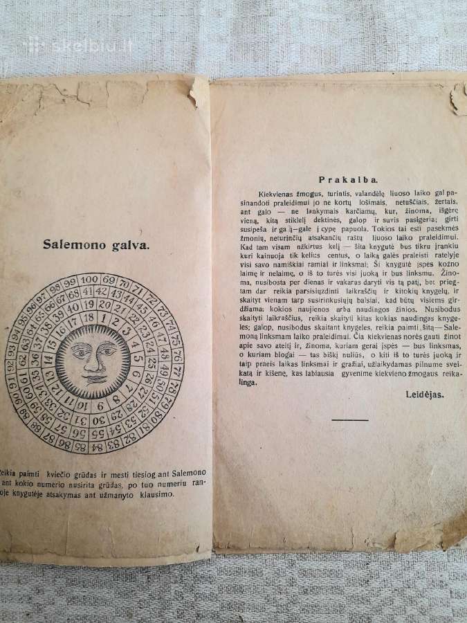 Pranašysčių knygelė 1924m - nuotraukos Nr. 2