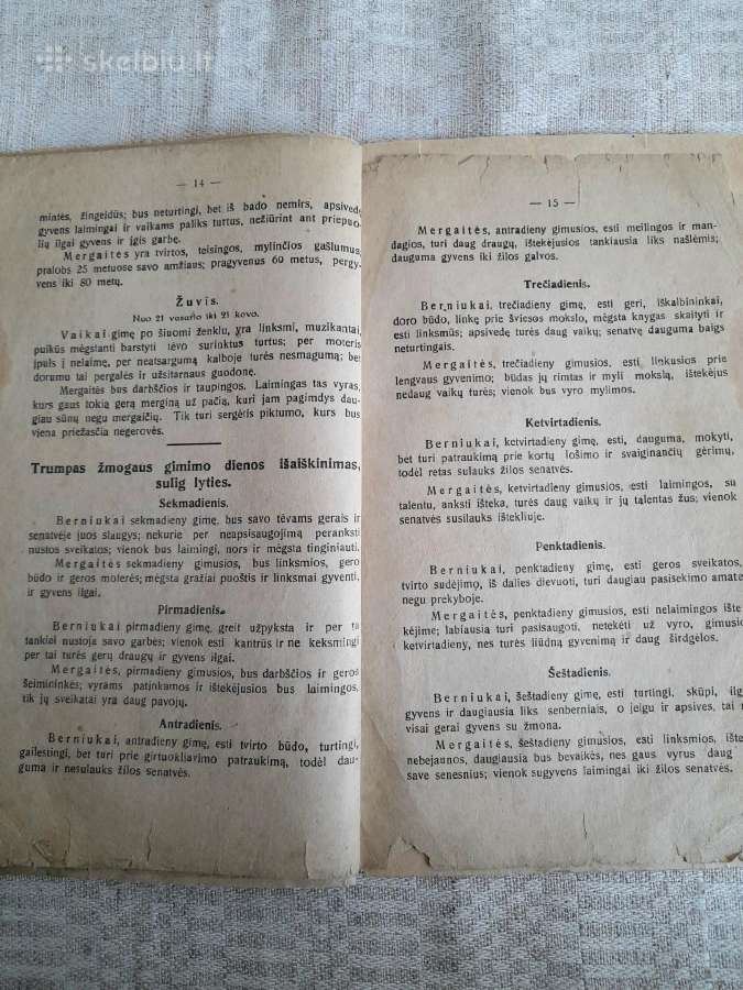 Pranašysčių knygelė 1924m - nuotraukos Nr. 5