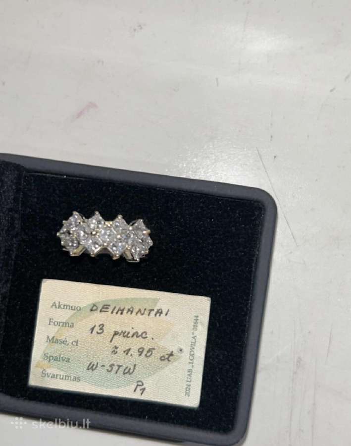 Eksliuzivinis auksinis žiedas su 1,95 ct - nuotraukos Nr. 2