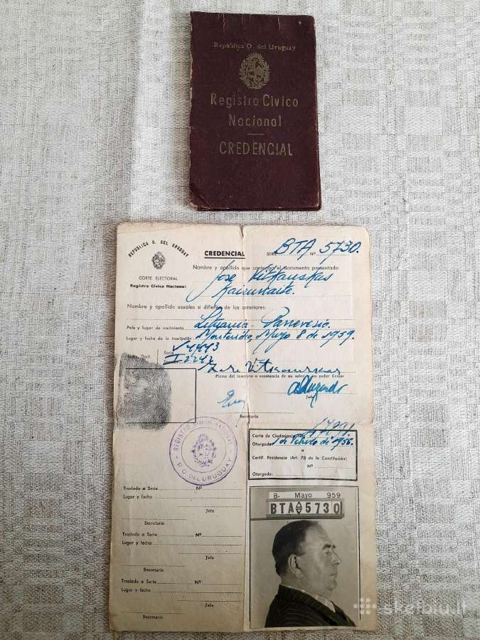 Lietuvos emigranto dokumentai 1939m - nuotraukos Nr. 6