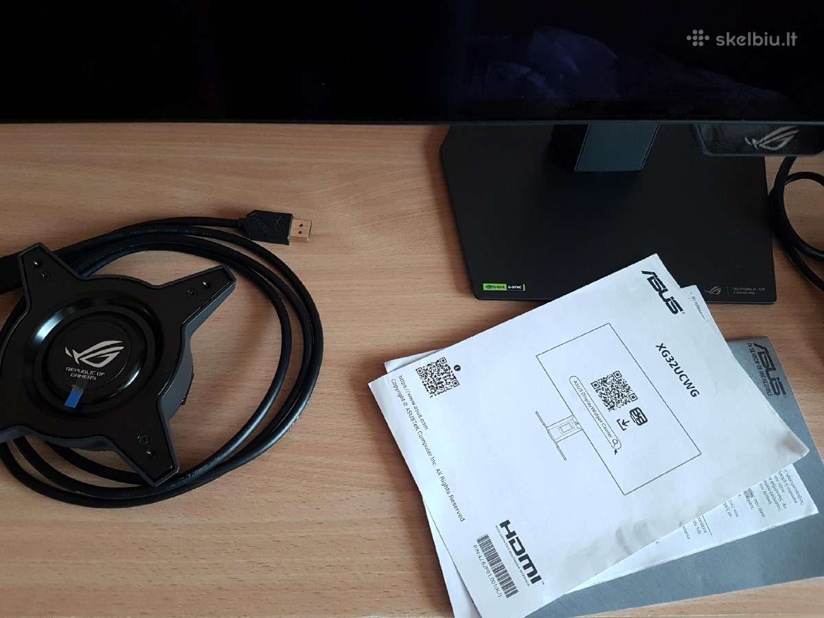 Monitorius Asus Rog Strix 31.5" Uhd Woled 165hz - nuotraukos Nr. 5