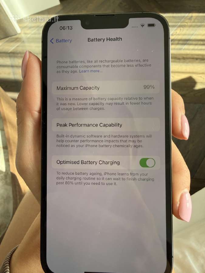 iPhone 13 Pro 128 GB Graphite – 99 % baterija - nuotraukos Nr. 8