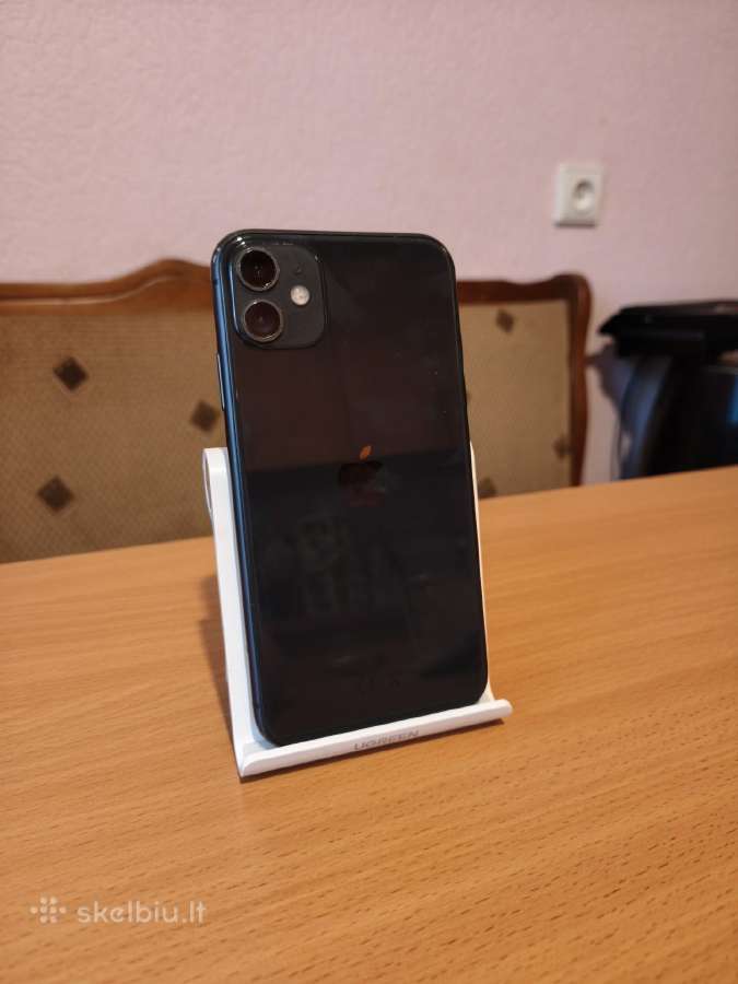 Juodas iPhone 11 , 64gb, Battery health 100% - nuotraukos Nr. 2