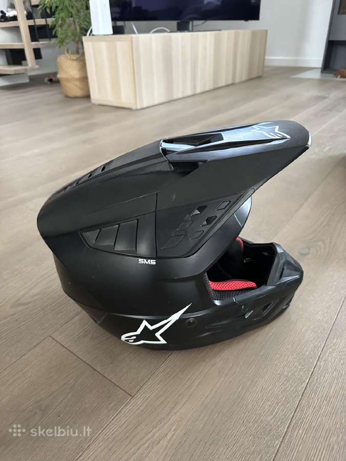 Alpinestars Sm5 motocroso šalmas – juodas - nuotraukos Nr. 4