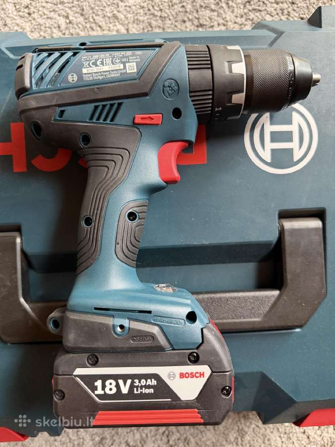 Bosch Gsb 18v-28 smūginis suktuvas+3x3.0 baterijos - nuotraukos Nr. 3