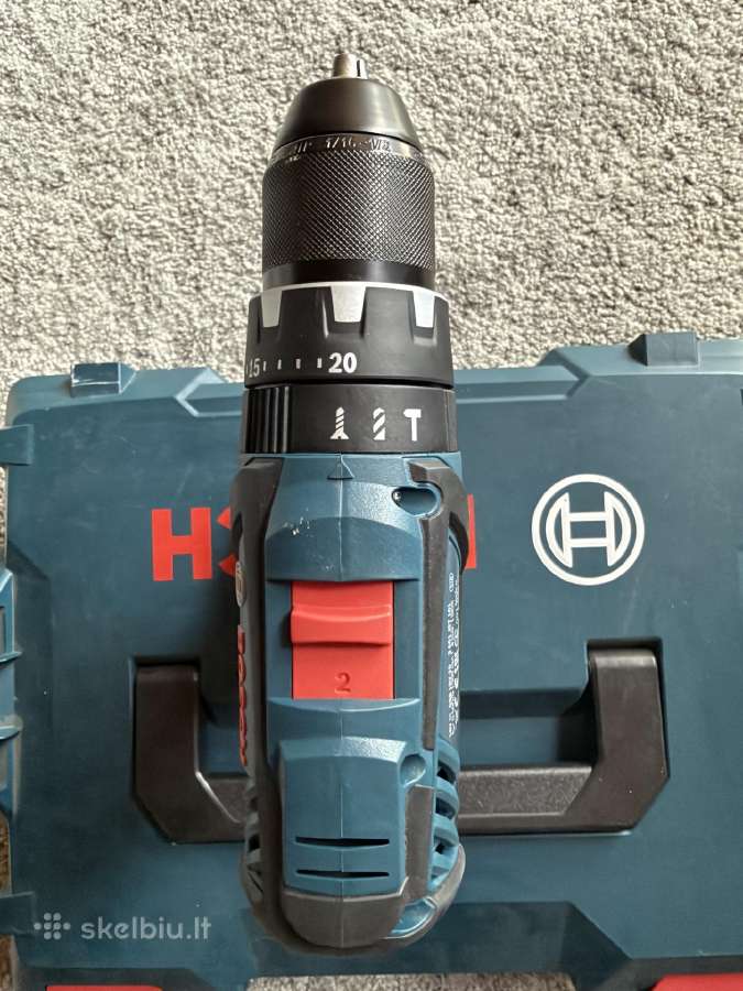 Bosch Gsb 18v-28 smūginis suktuvas+3x3.0 baterijos - nuotraukos Nr. 4