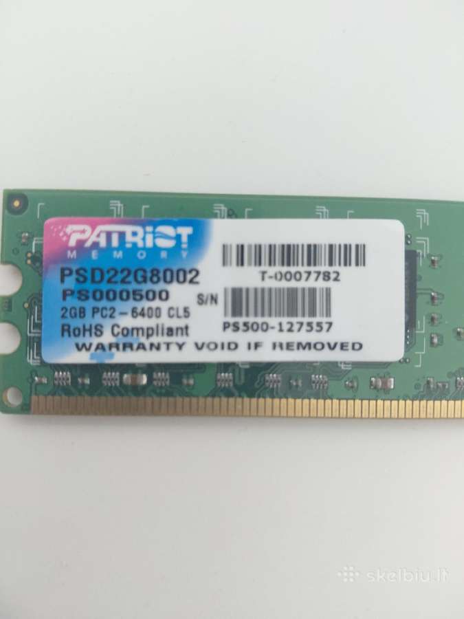 Ddr2 RAM rinkinys 4gb – Patriot, Pqi, Samsung - nuotraukos Nr. 2