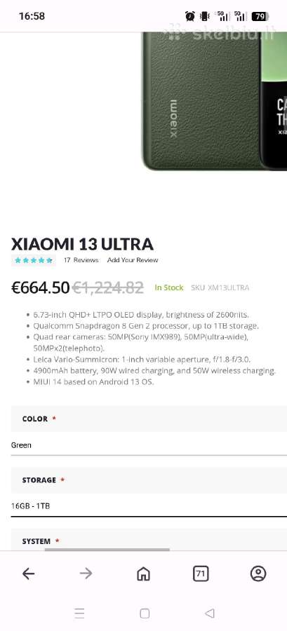 Šią savaitę Xiaomi 13 Ultra 16gb RAM 1 TB - nuotraukos Nr. 27