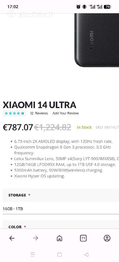 Šią savaitę 480 Xiaomi 14 ultra 16gb RAM/ 1 TB - nuotraukos Nr. 23